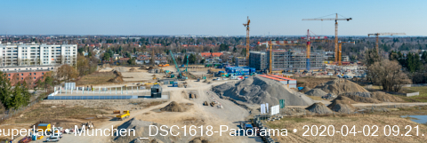 Impressionen von der Baustelle Aleixsquartier in Neuperlach am Truderinger Wald